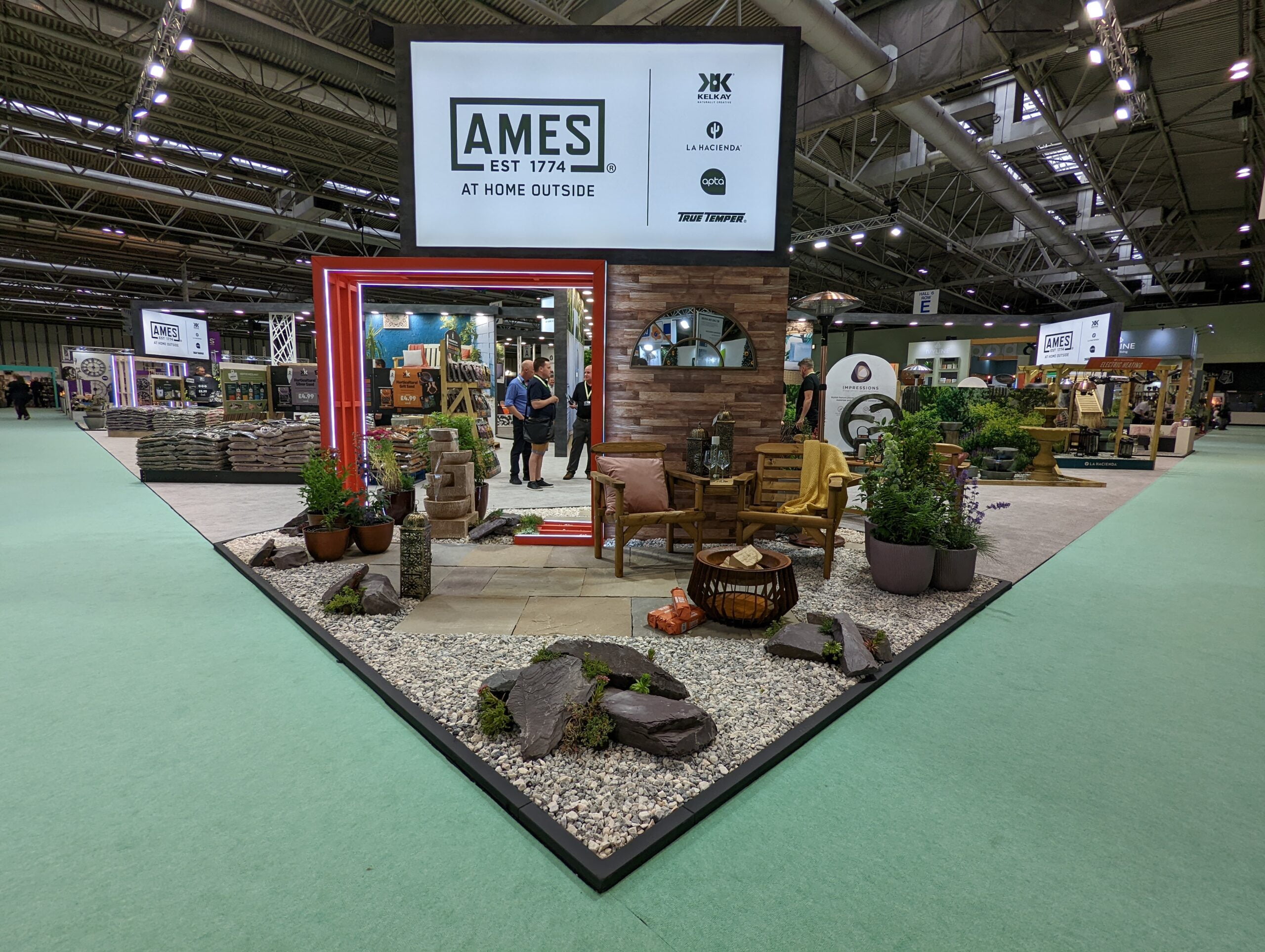 The AMES UK stand at Glee Birmingham in 2022